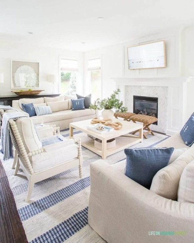 Blue Striped Rugs And Natural Light