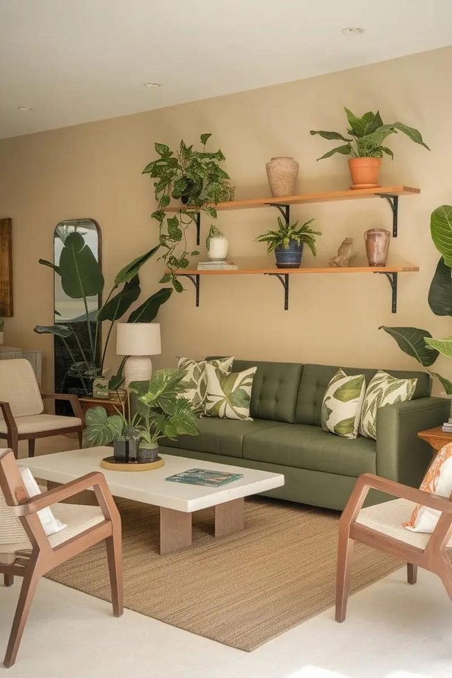 Green Sofa Jungle Retreat