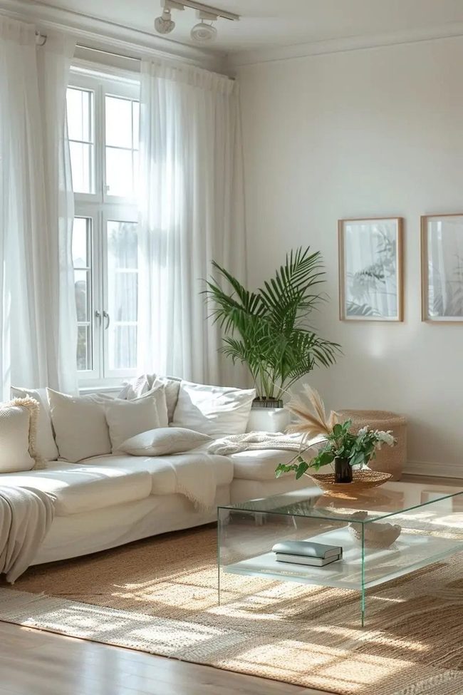Light-Filled Minimalist Living Room