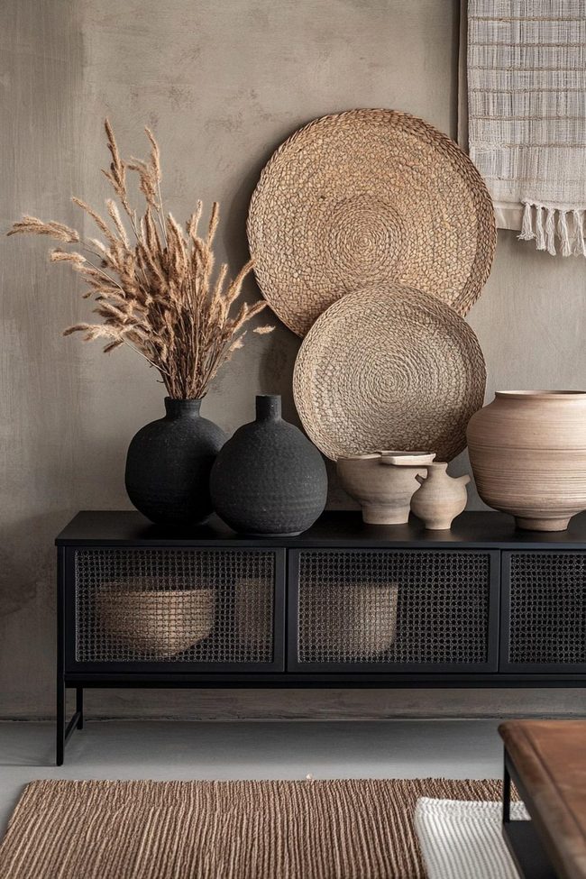 Woven Baskets Mixed Materials