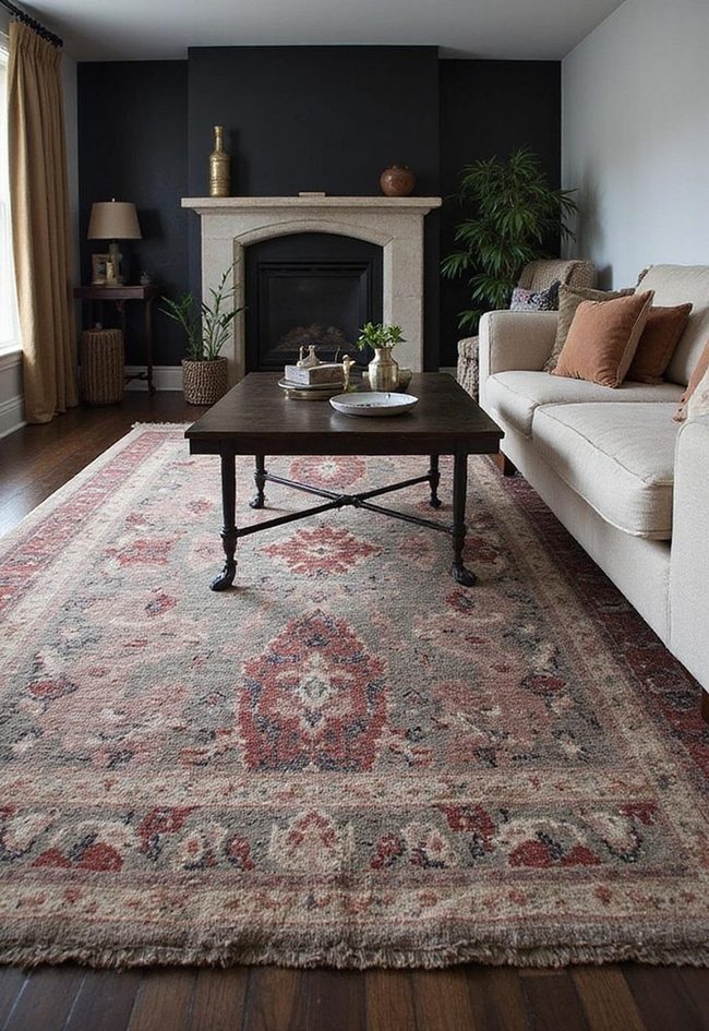 Dark Living Room Pattern Anchor