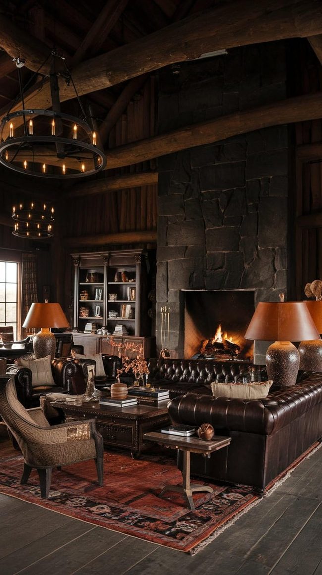 Aged Leather Club Chairs