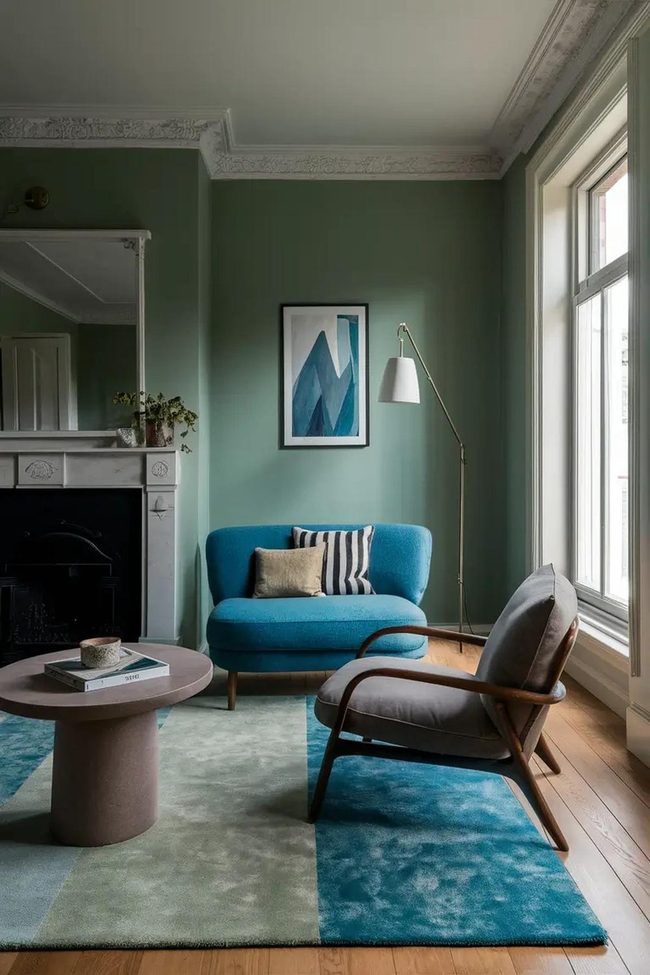 Blue And Gray Rug Serenity