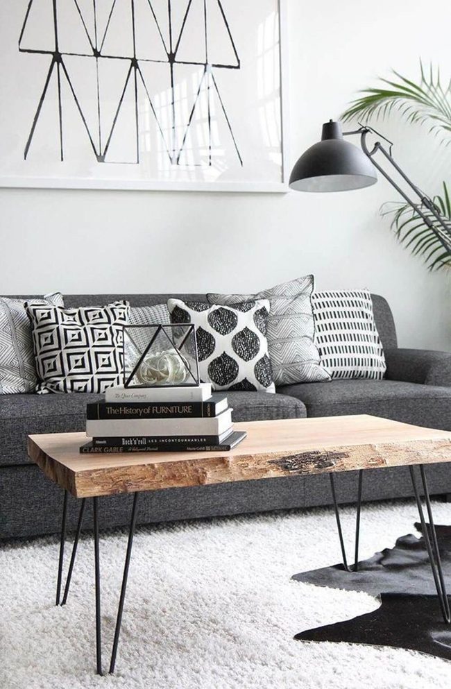Raw Wood Statement Table