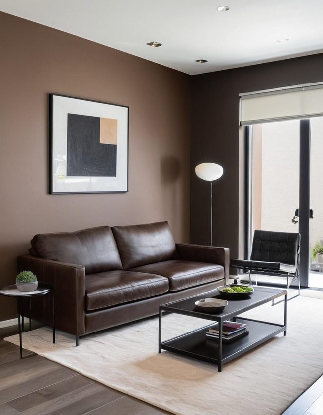 Deep Brown Meets Minimalist Steel