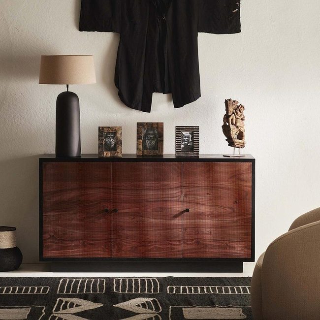 Wood Tones Meet Abstract Art
