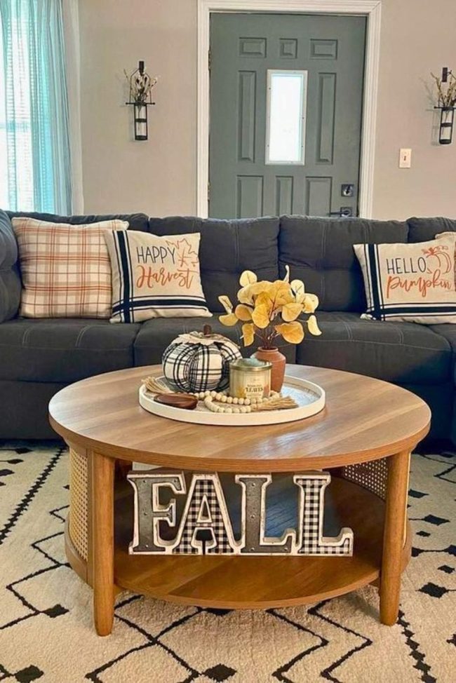 Plaid Pumpkins and Burnt Orange