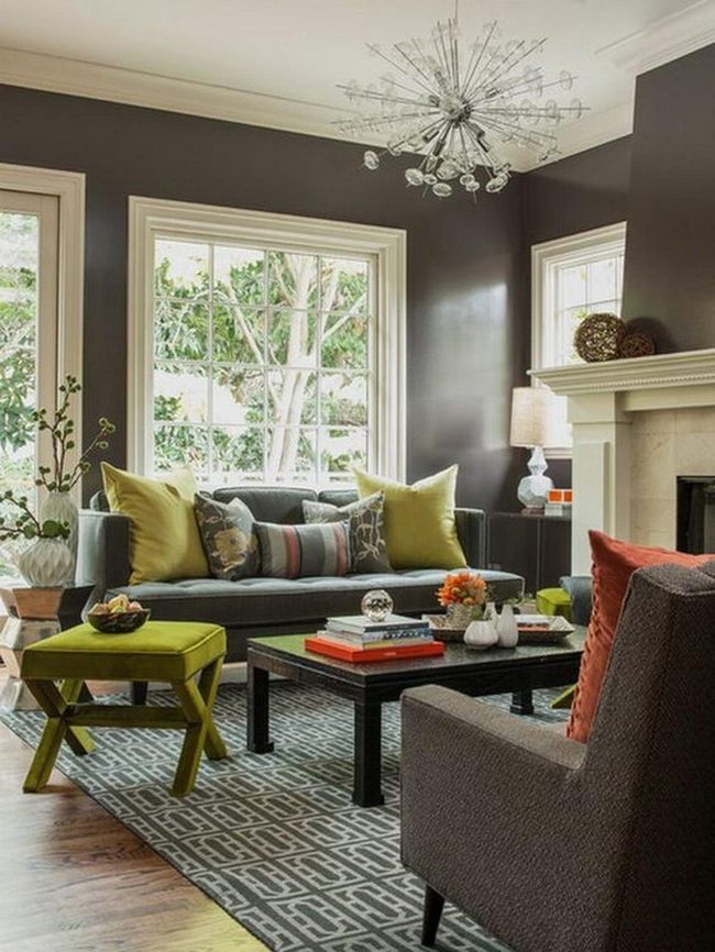 Sunlit Gray Rooms Yellow Pillows
