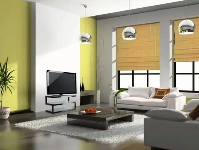 Sunlit Yellow Walls Modern Living