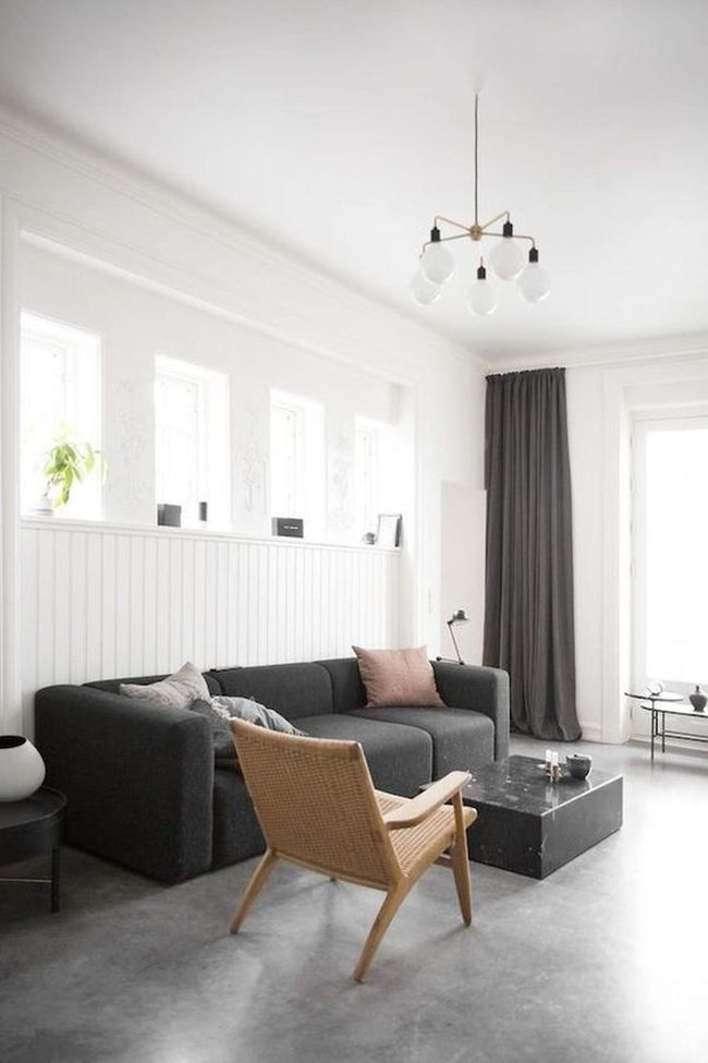 Dark Gray Upholstery With Woven Warmth