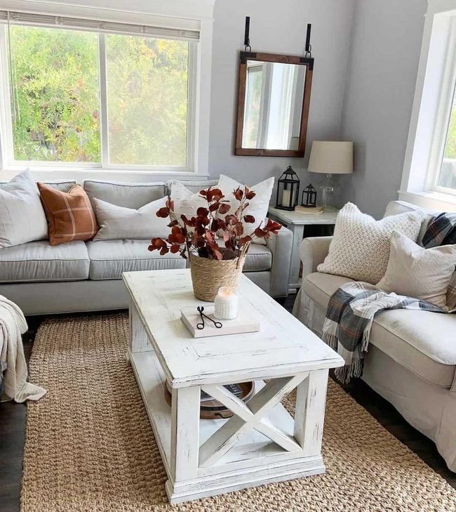 Plaid Blanket Anchors Neutral Living