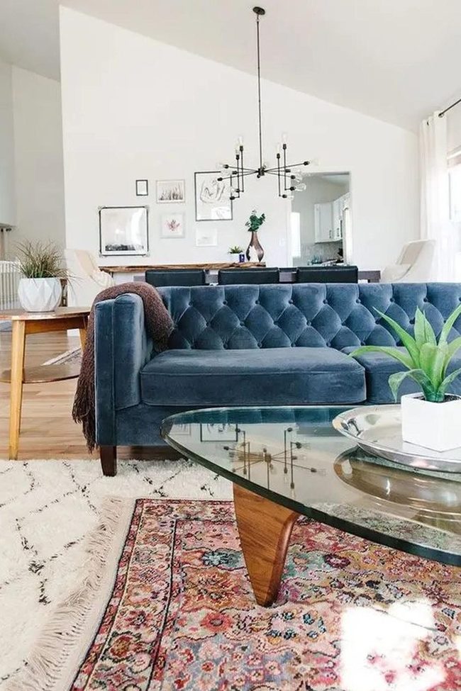 Blue Velvet Statement With Natural Light