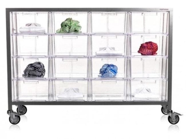 Clear Drawer Mobile Storage Unit