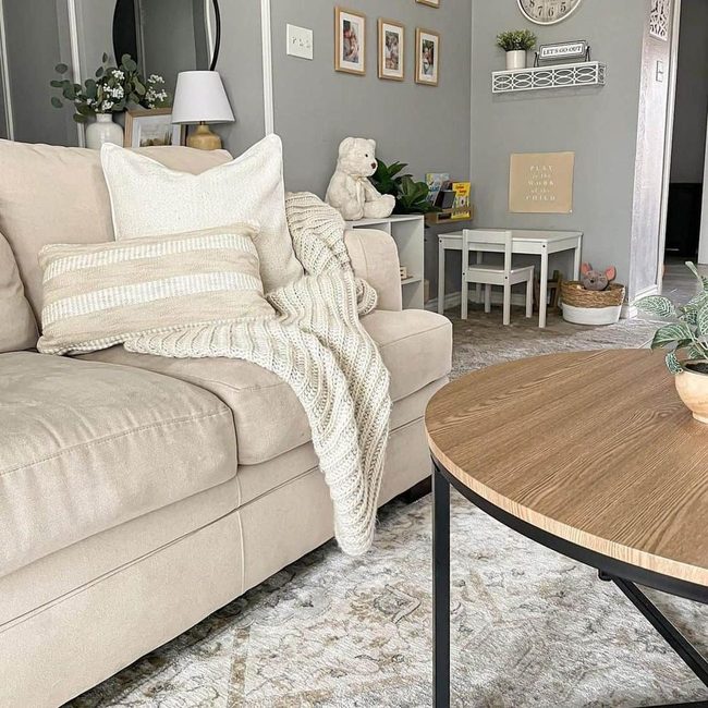 Natural Earth Tones Living Room