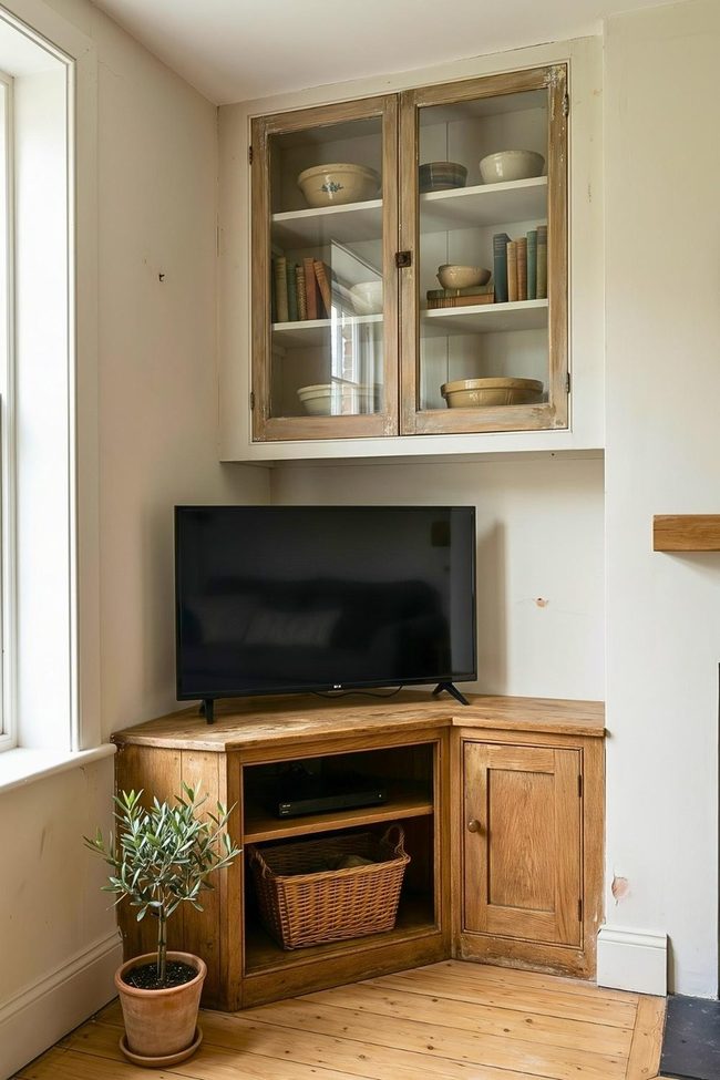 Walnut Grain Wall Cabinet Options