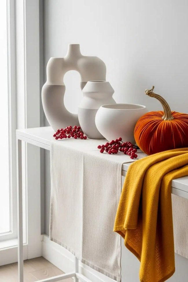 Cream And Burnt Orange Accents
