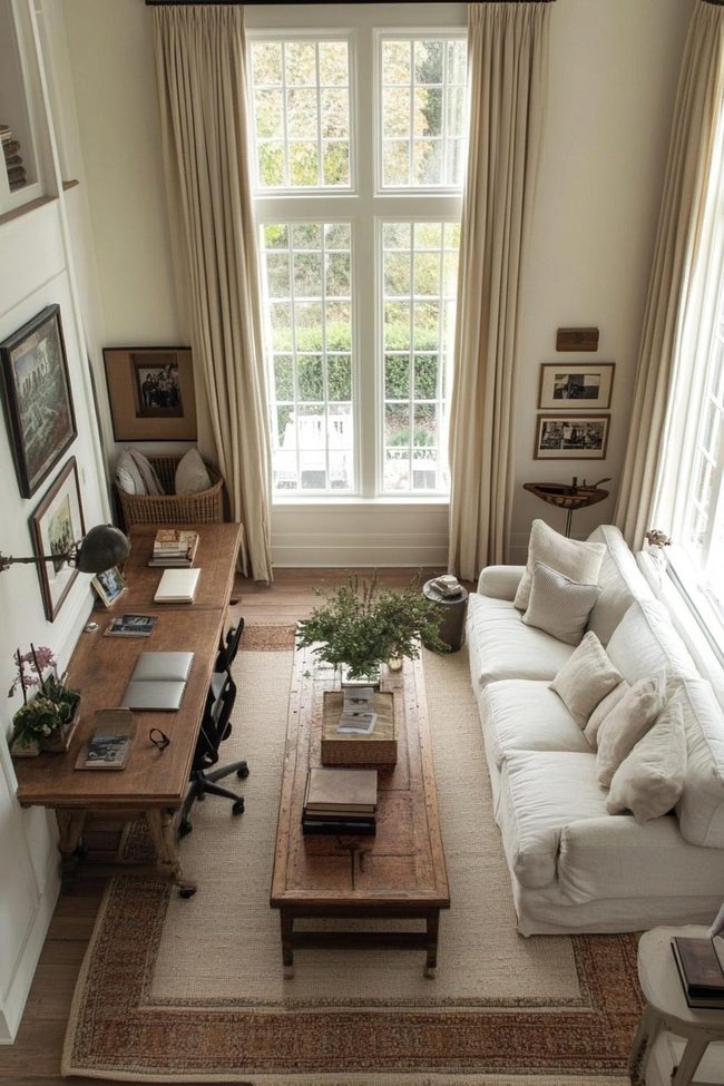 Dual-Zone Office Living Space