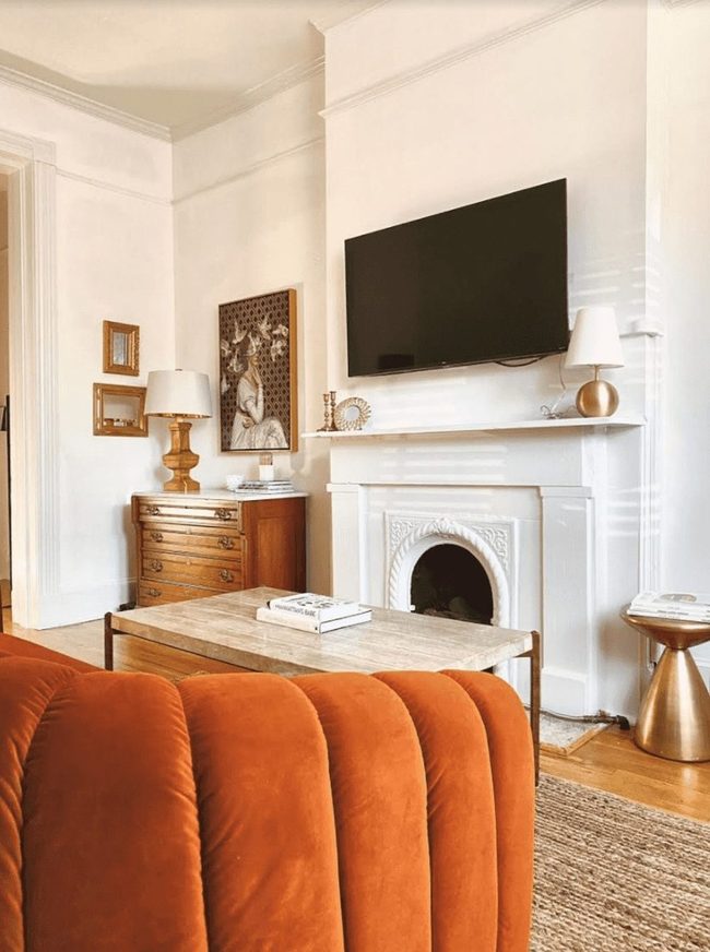 Warm Tones Unified Living Space