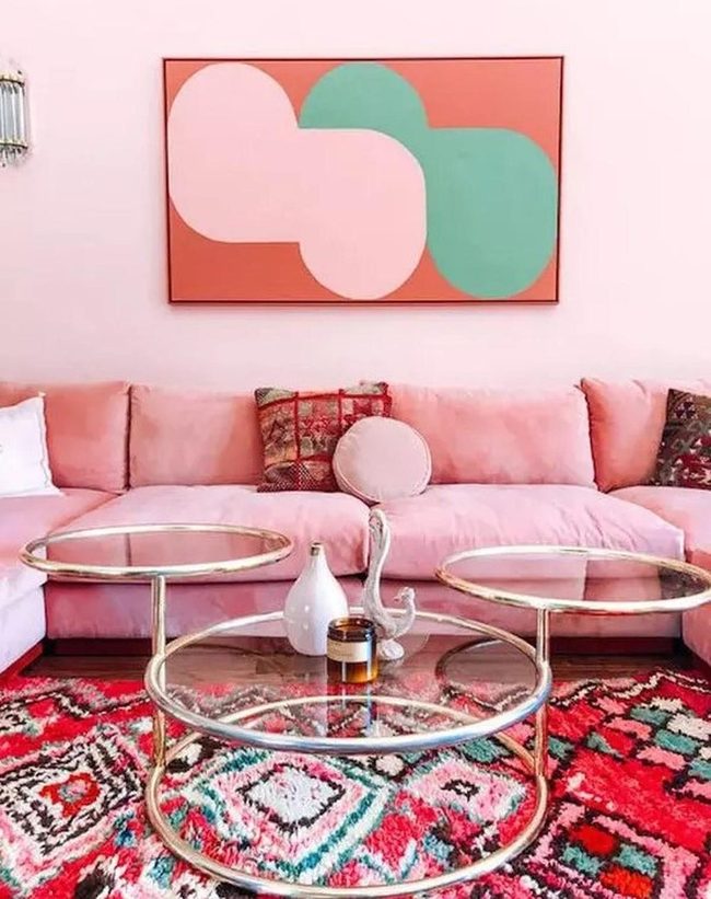 Bold Pink Walls Command The Space
