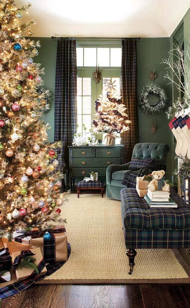 Tartan Plaid Meets Gleaming Gold