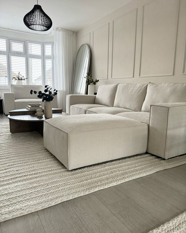 Oversized Neutral Seating Flooded Light