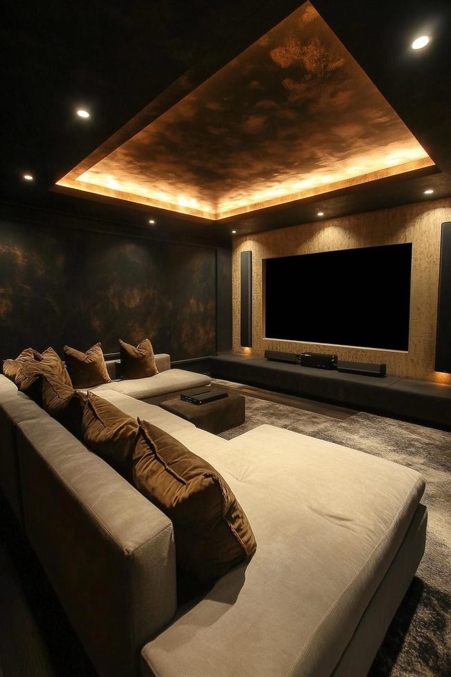 Rectangular Room Tv-Centered Layout