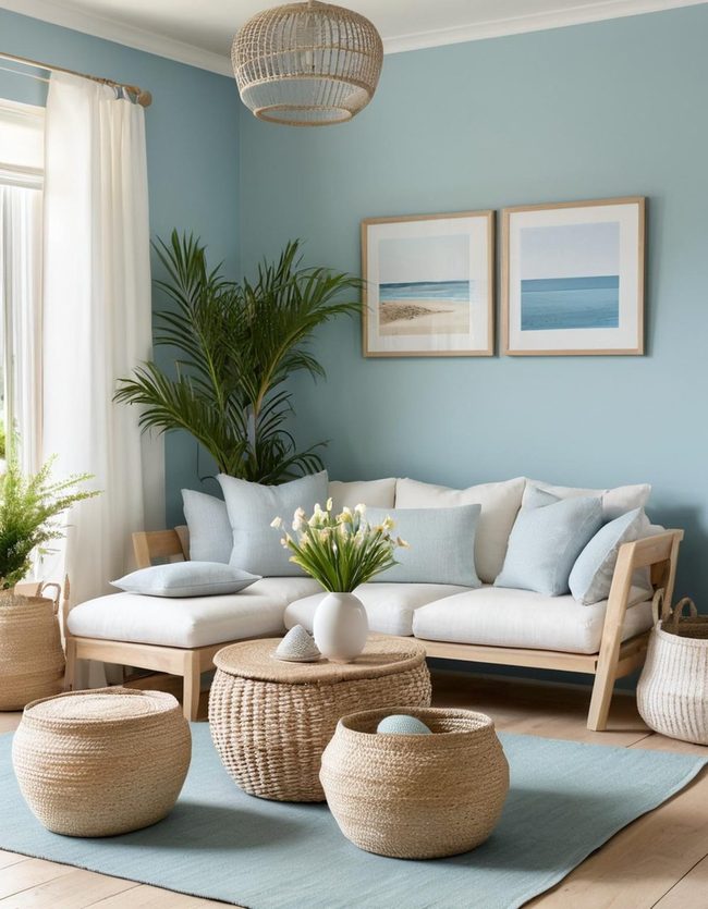 Duck Egg Blue Pastel Lounge
