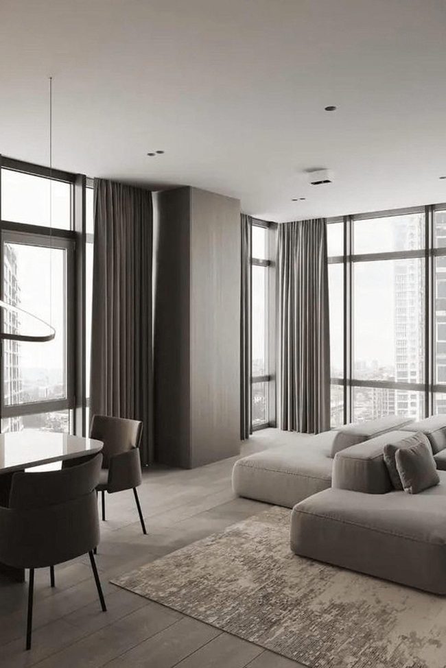 Sunlit Spaces With Dark Contrast