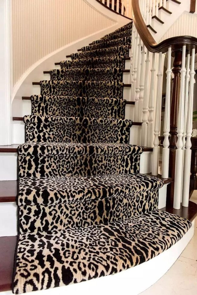 Animal Print Staircase Statement