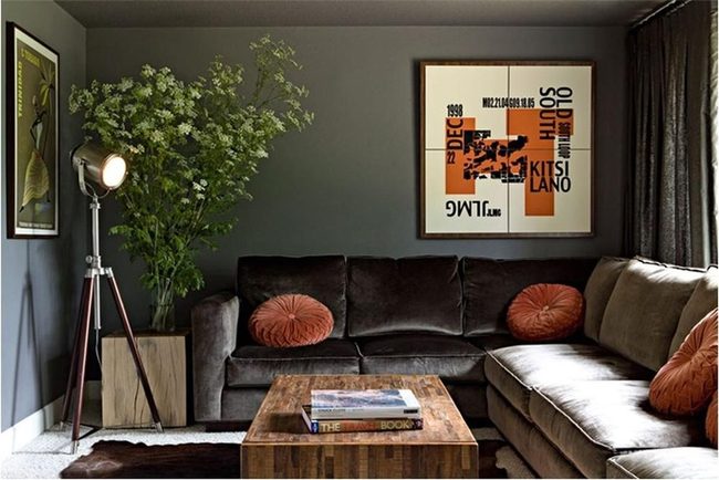 Black And Orange Wall Statement