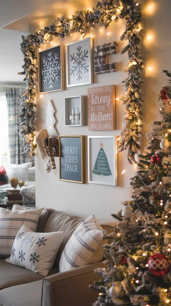 Snowflake Canvas Gallery Wall