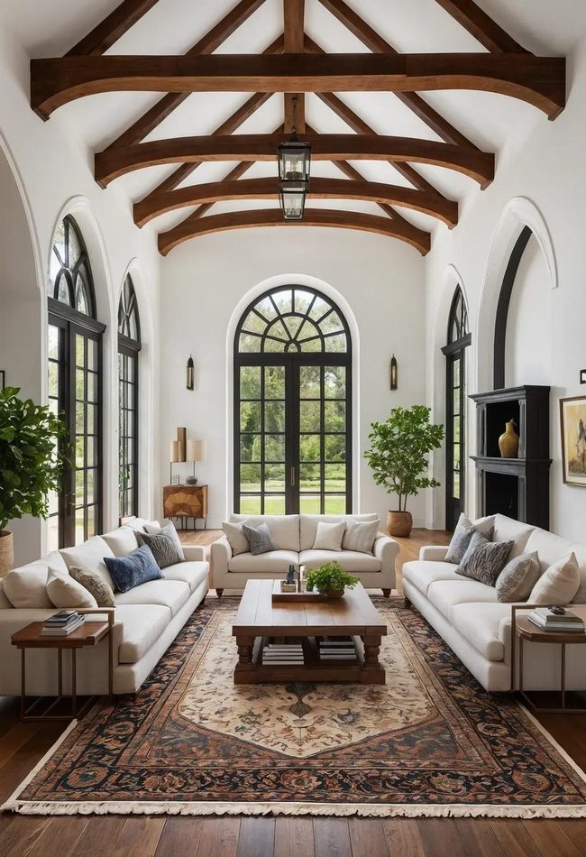 Persian Rug Highlights Architectural Touches