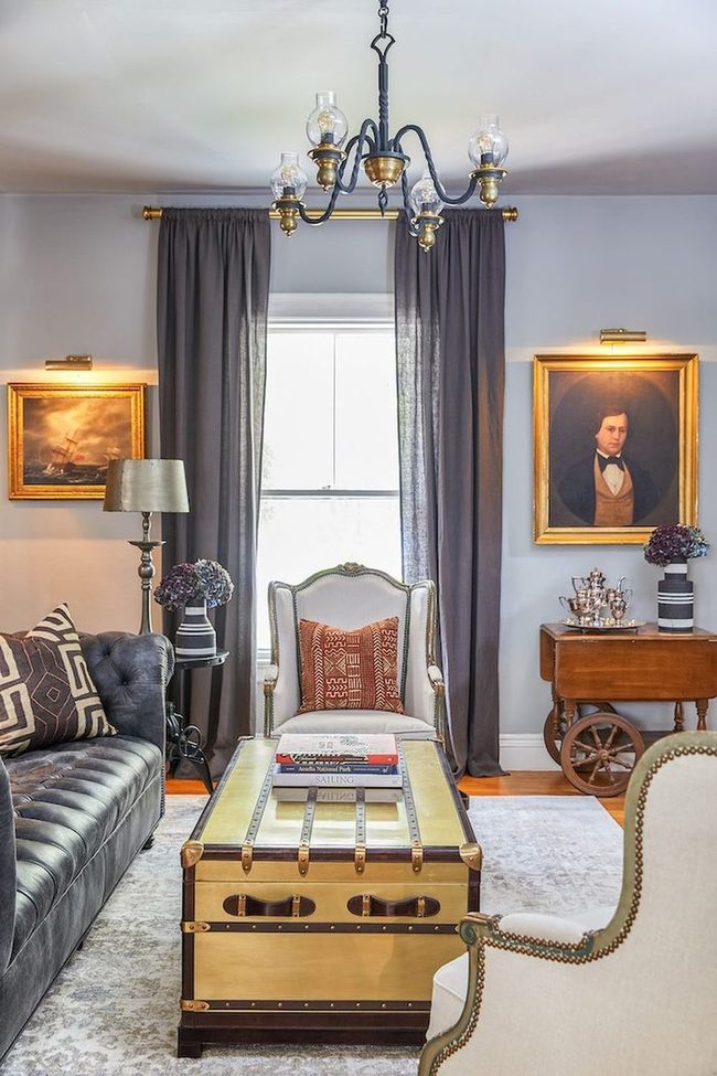 Silver-Accented Vintage Antique Rooms