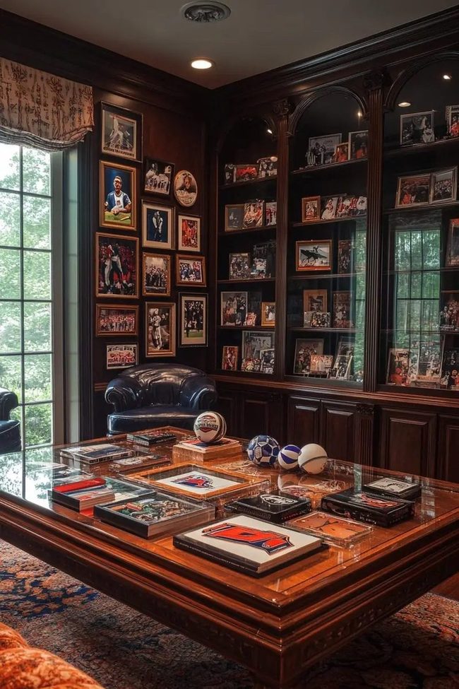 Team Memorabilia Coffee Table Display