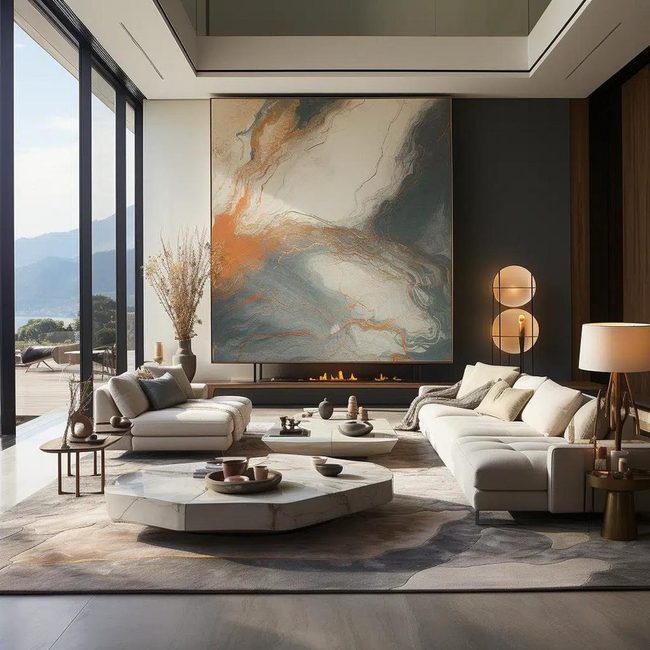 Plush Hand-Knotted Abstract Rugs