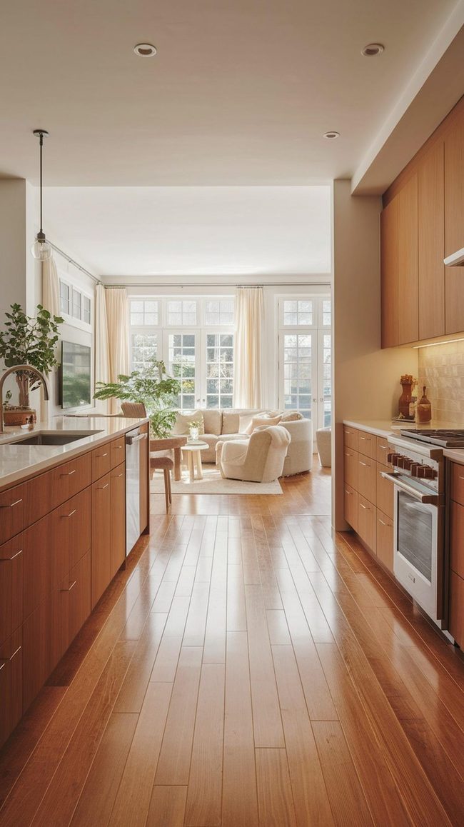 Open Floor Plan Kitchen Living Room