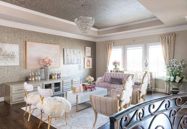 Dual Brown Tones Pink Accent