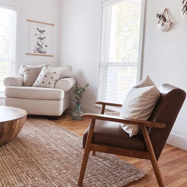 White Cushioned Comfort With Natural Materials