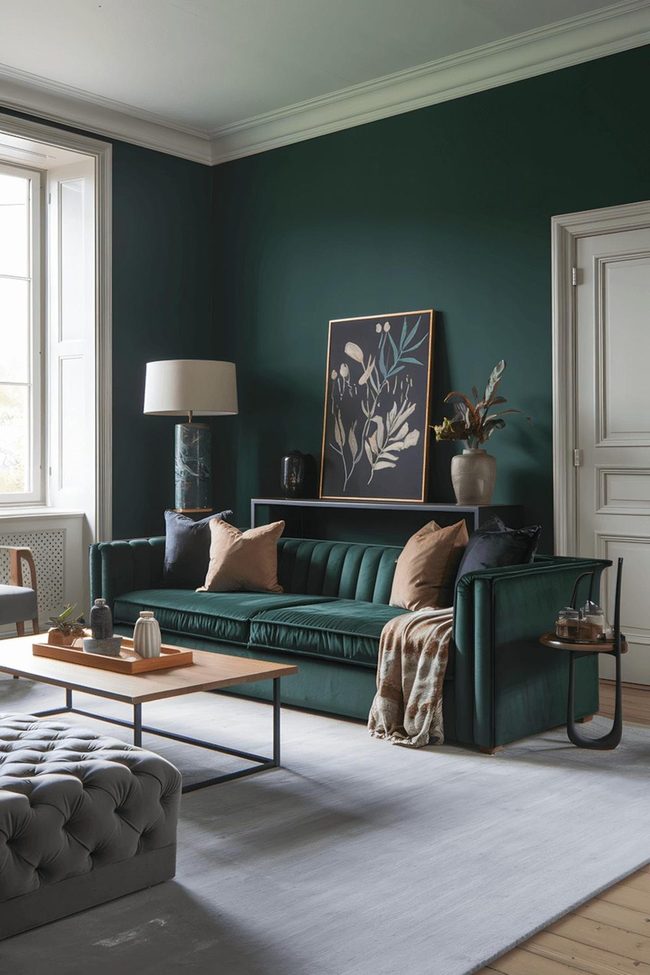Green Walls, Raw Walnut, Botanical Beauty