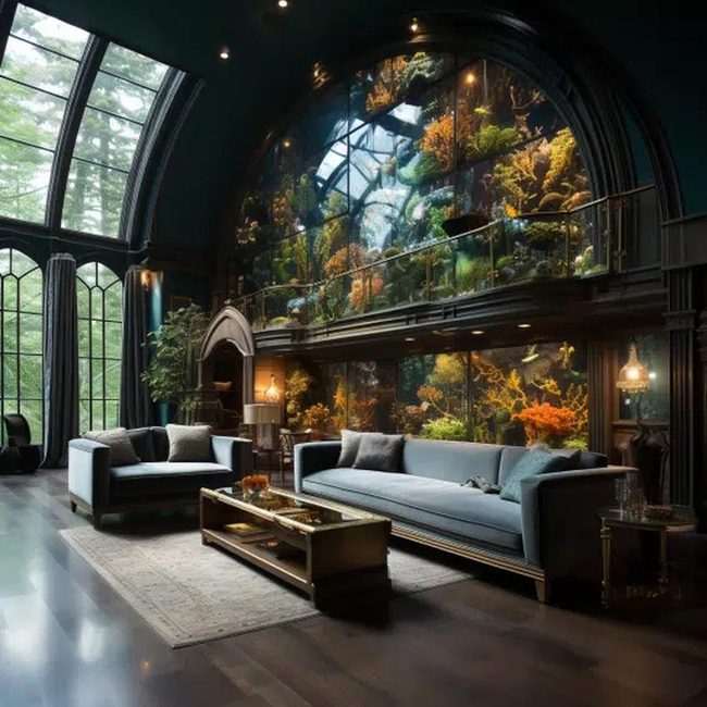 Exotic Fish Wall Installation