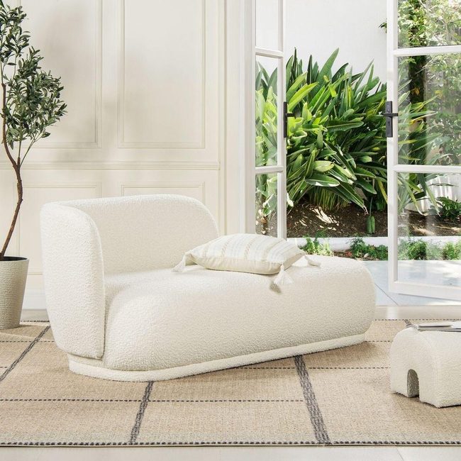 Cocoon Bouclé Chair Neutral Luxury