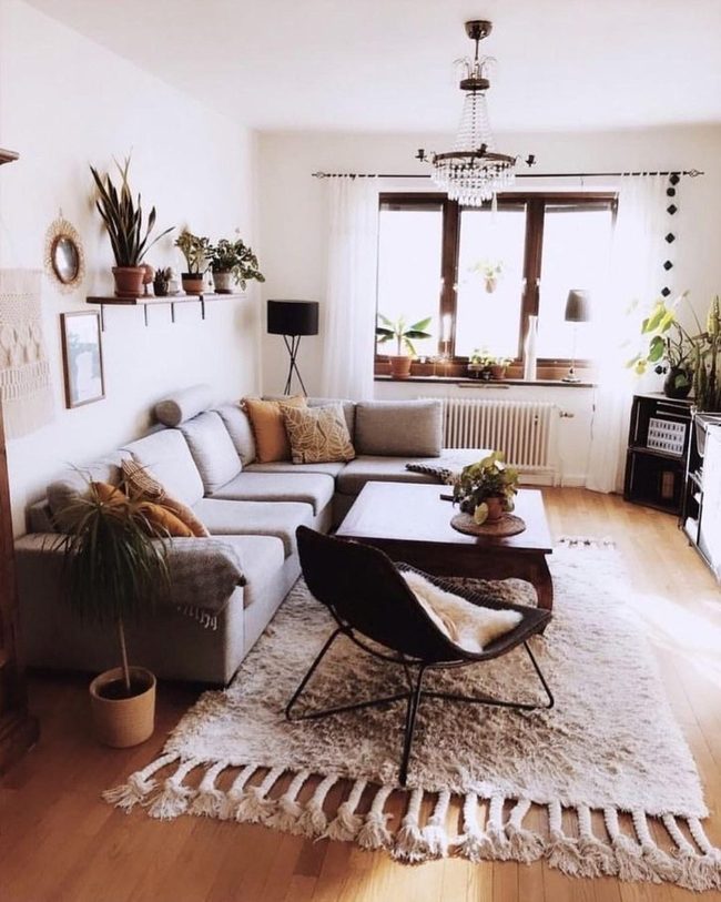 Gray Sectional Meets Natural Light