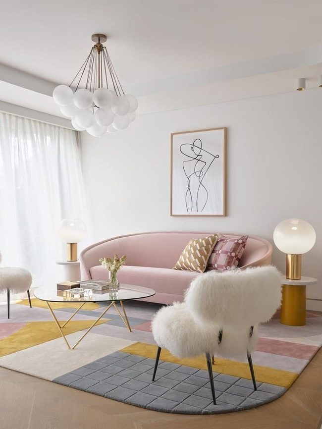 Soft Pastel Curves Modern Living