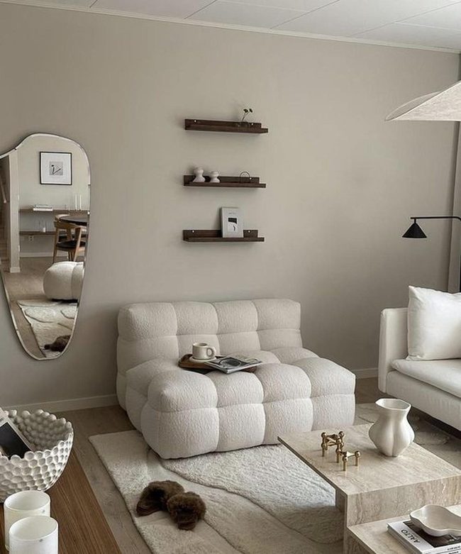 Beige Walls Anchor Cushioned Chair