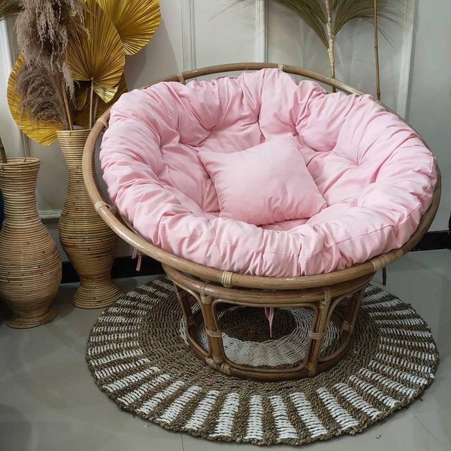 Pink Papasan Chair, Instant Room Lift