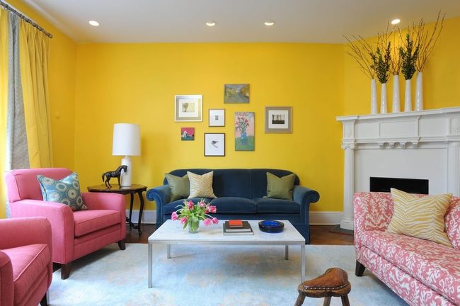 Egg-Yolk Yellow Walls Pop
