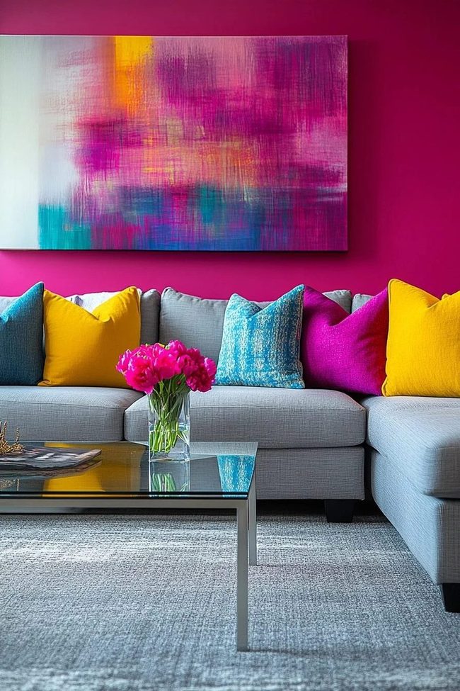 Jewel-Toned Walls And Statement Art