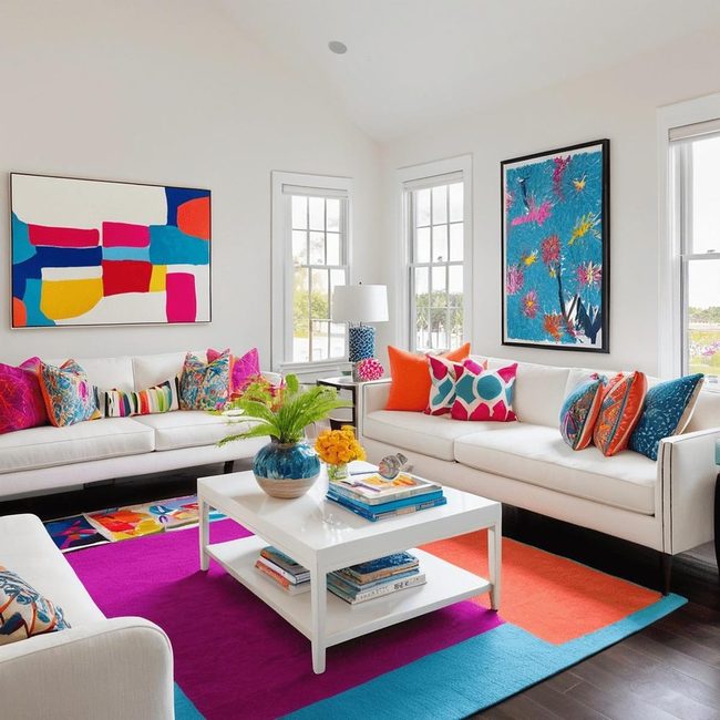 Jewel Tones on Crisp White