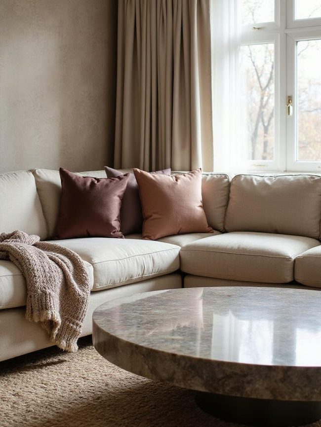 Marble And Velvet Layered Luxury