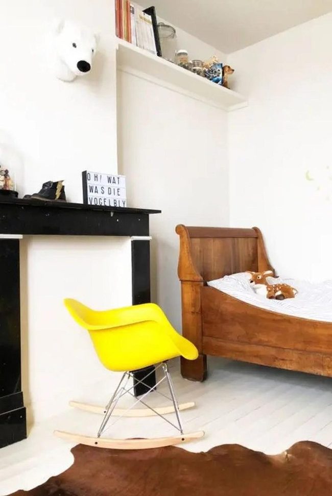 Sunny Yellow Chairs Meet Dark Stone